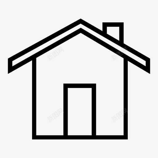 家房子图标svg_新图网 https://ixintu.com 家 房子