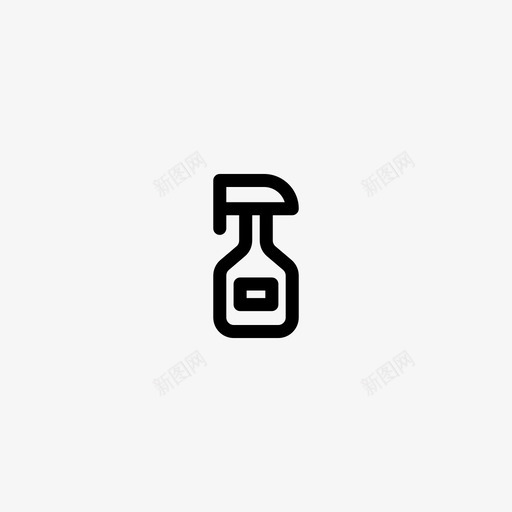 清洁剂喷雾瓶洒水器图标svg_新图网 https://ixintu.com 喷雾瓶 小图标 洒水器 洗衣机 清洁剂