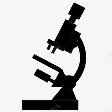 显微镜观察科学图标图标