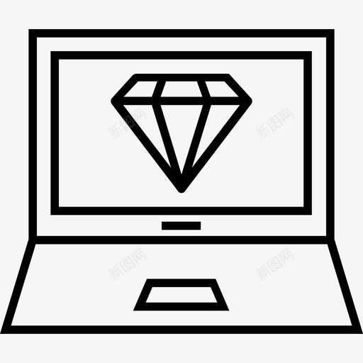 产品清洁代码开发图标svg_新图网 https://ixintu.com 产品 宝石 开发 清洁代码 网页设计和开发平面线图标 钻石