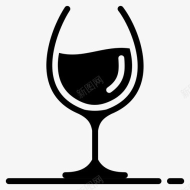 玻璃酒精饮料图标图标