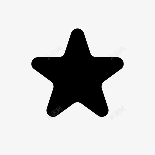 星星一颗星图标svg_新图网 https://ixintu.com 一颗星 星星