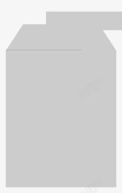 牛奶盒饮料盒食品容器图标图标