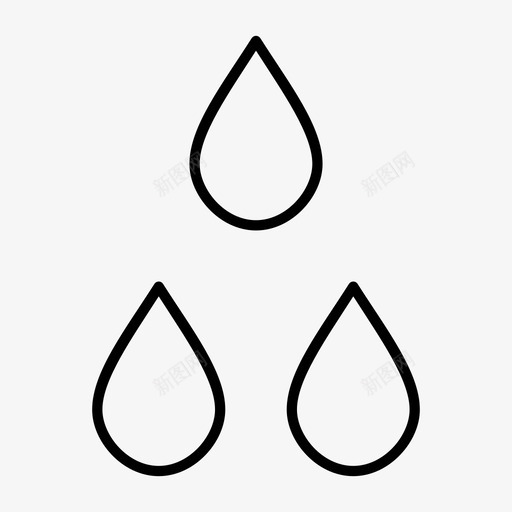 水滴血雨图标svg_新图网 https://ixintu.com 水 水滴 血 雨