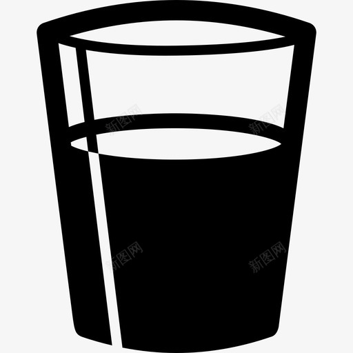 玻璃水饮料图标svg_新图网 https://ixintu.com 夏季 水 玻璃 饮料