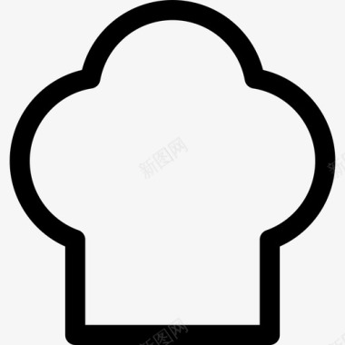厨师帽时尚poi公共场所概述图标图标