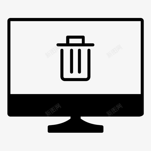 删除计算机垃圾桶图标svg_新图网 https://ixintu.com 删除 垃圾桶 计算机