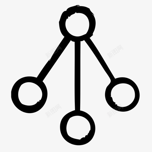 连接代理营销图标svg_新图网 https://ixintu.com 代理 在线 搜索引擎优化 网络 草图2 营销 连接