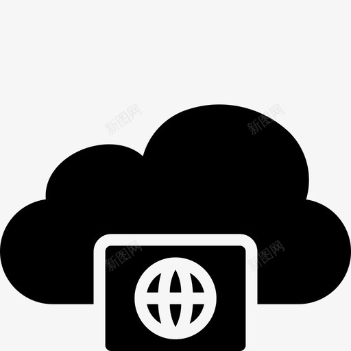 互联网云功能icloud图标svg_新图网 https://ixintu.com icloud 云功能实体 互联网云 功能 网络