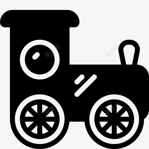 玩具火车儿童拖拉机图标svg_新图网 https://ixintu.com 儿童 拖拉机 玩具实心 玩具火车
