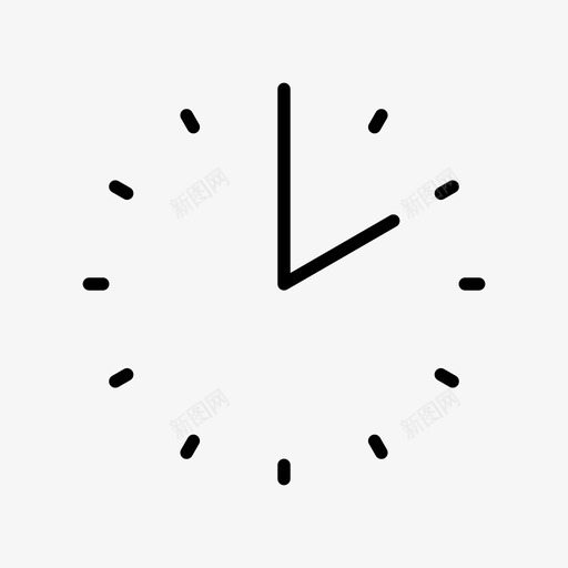 两点钟小时时间图标svg_新图网 https://ixintu.com 两点钟 小时 时间 简单的时钟