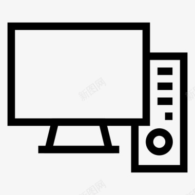 电脑电子显示器图标图标