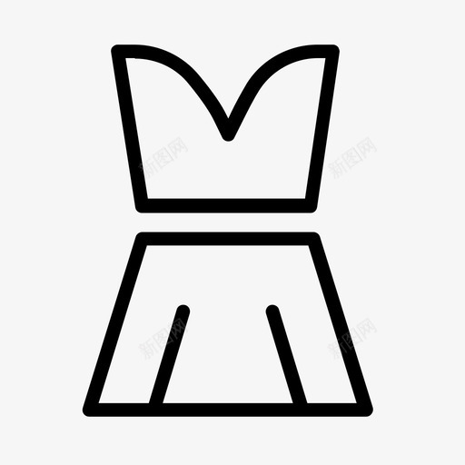 采购产品女装衣服领口图标svg_新图网 https://ixintu.com 女人 衣服 采购产品女装 领口
