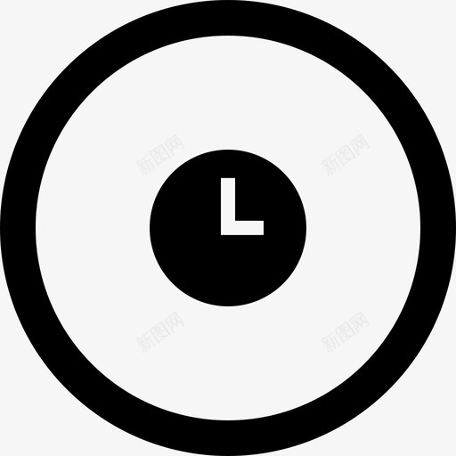 时钟时间圆圈中的图标2svg_新图网 https://ixintu.com 圆圈中的图标2 时钟 时间