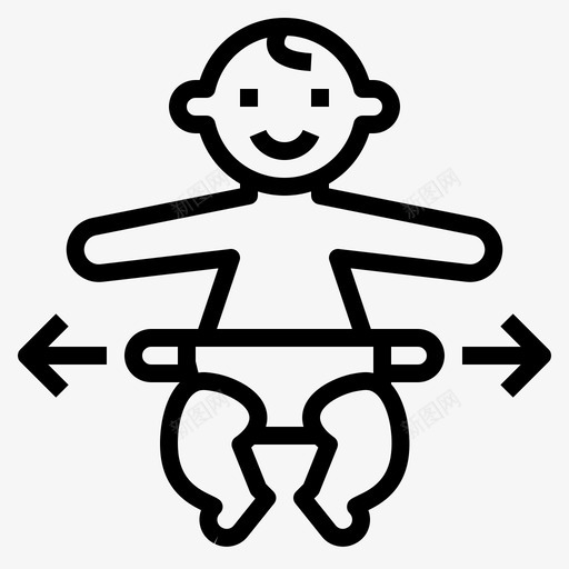 尿布婴儿更衣图标svg_新图网 https://ixintu.com 卫生 婴儿 尿布 更衣