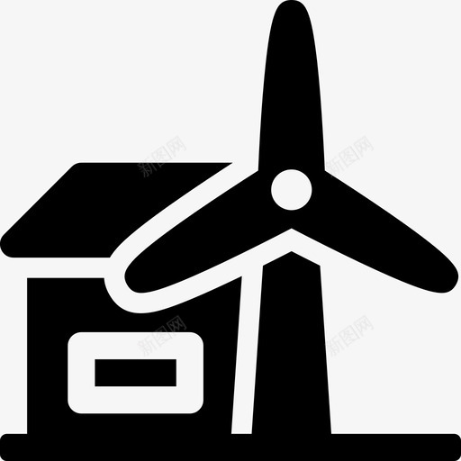 太阳能电力可再生能源图标svg_新图网 https://ixintu.com 可再生能源 太阳能 电力 电站 能源供应充足 风能