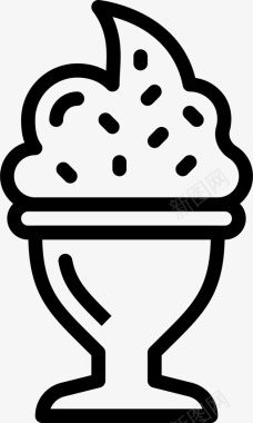 冰淇淋烹饪饮料图标图标