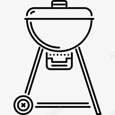 烤架厨师烹饪图标图标