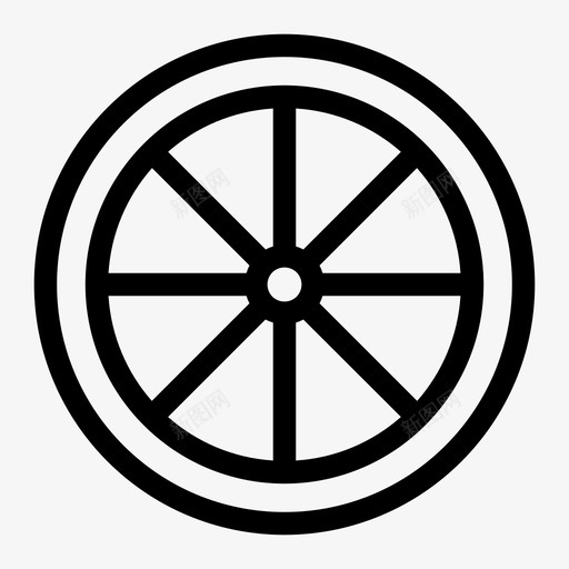 车轮车轴转向图标svg_新图网 https://ixintu.com 货车 车轮 车轴 转向 运输