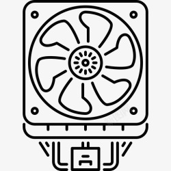 计算机风扇冷却器计算机数据图标高清图片