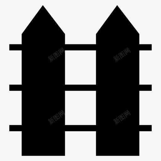 土地边界园艺图标svg_新图网 https://ixintu.com 园艺 园艺雕文图标 土地 墙 木头 木材 边界