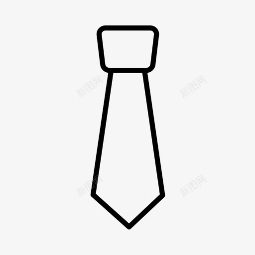 领带配件正式图标svg_新图网 https://ixintu.com 学校 正式 衣柜 配件 领带