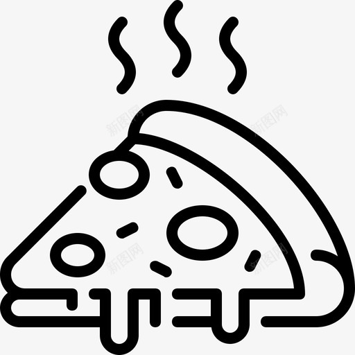 披萨片食品意大利图标svg_新图网 https://ixintu.com 意大利 披萨片 系列食品 食品