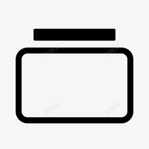 罐子容器空罐子图标svg_新图网 https://ixintu.com 容器 日常用品 玻璃 石匠罐子 空罐子 罐子