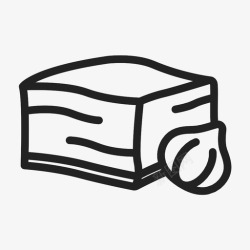 熏肉图标脂肪熏肉食物图标高清图片