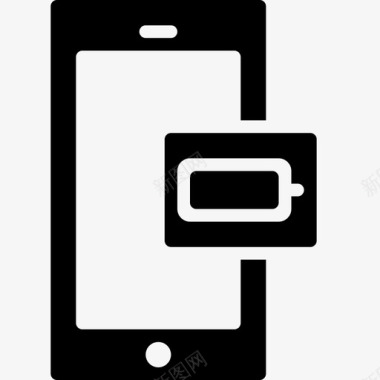 电池电话空功能图标图标