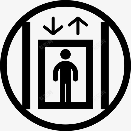 电梯符号表示图案图片