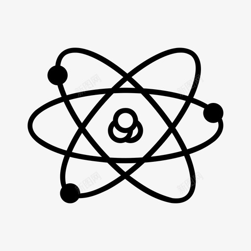 原子原子键电子图标svg_新图网 https://ixintu.com 原子 原子键 学校 电子 科学