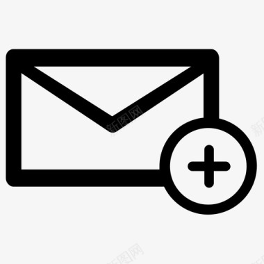 新电子邮件添加电子邮件邮件图标图标