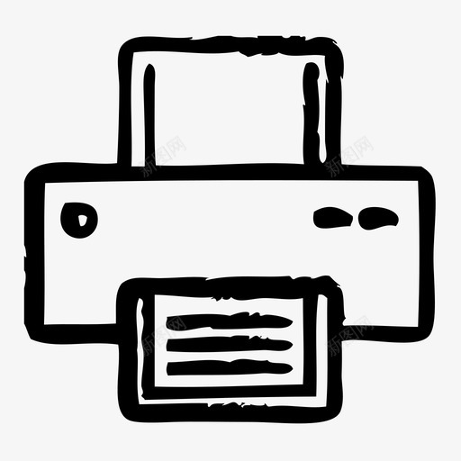 打印机设备电子设备图标svg_新图网 https://ixintu.com 小工具 打印机 电子设备 硬件 草图2 设备