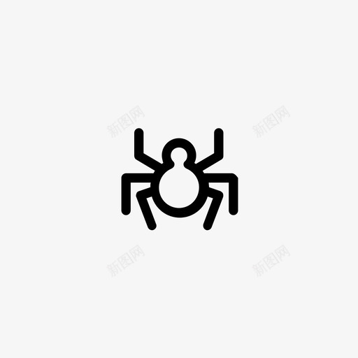 蜘蛛机器人爬虫图标svg_新图网 https://ixintu.com 互联网 小图标 机器人 爬虫 网络 蜘蛛