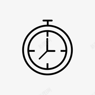 秒表闹钟时钟图标图标