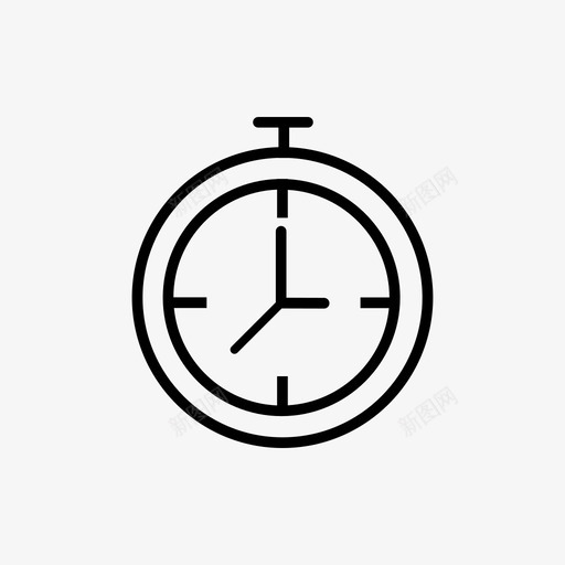 秒表闹钟时钟图标svg_新图网 https://ixintu.com 文件附件s18 时钟 秒表 计时器 闹钟