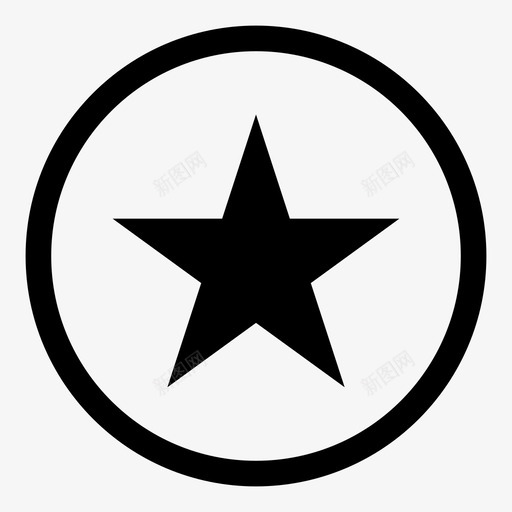 星星书签圆圈图标svg_新图网 https://ixintu.com 书签 圆圈 基本用户界面 旗帜 星星 重要