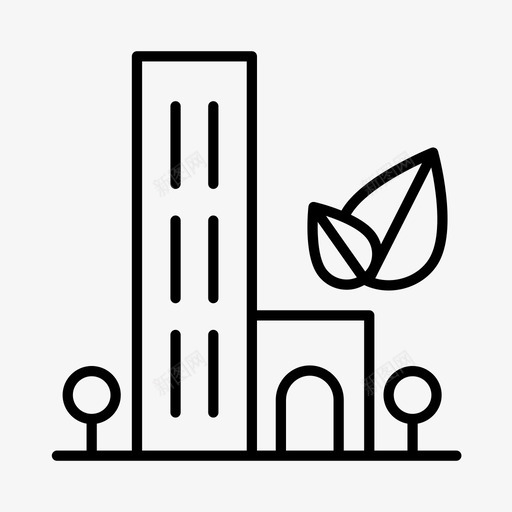 绿色城市环保绿色能源图标svg_新图网 https://ixintu.com 可持续发展 环保 绿色城市 绿色能源