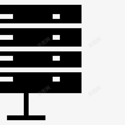 服务器数据数据库图标svg_新图网 https://ixintu.com internet图示符图标 代理 存储 数据 数据库 服务器 设备