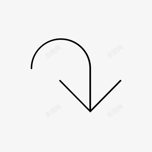下箭头右箭头光标图标svg_新图网 https://ixintu.com 下箭头 光标 右箭头 箭头