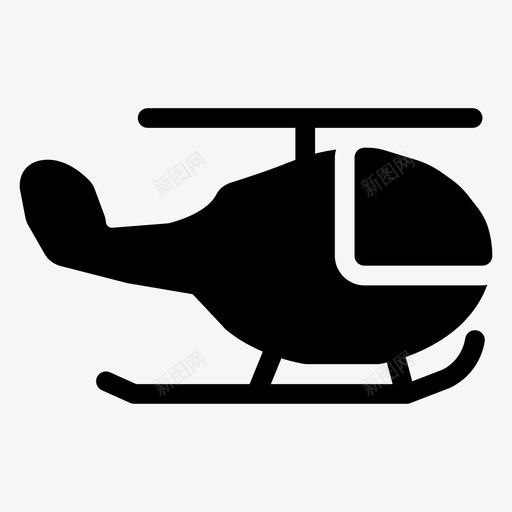 直升机运输旅行图标svg_新图网 https://ixintu.com 旅行 直升机 车辆 运输 运输字形图标