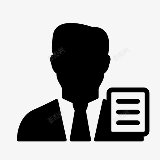 员工就业人力图标svg_新图网 https://ixintu.com 人力 办公室职员 员工 就业