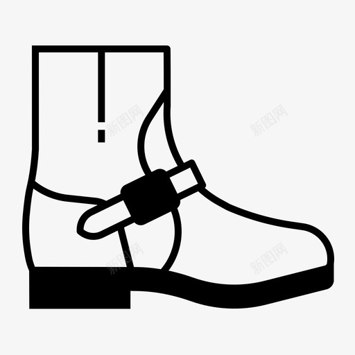 工程师靴靴子脚穿图标svg_新图网 https://ixintu.com 安全靴 工程师靴 脚穿 靴子 鞋 鞋填充图标集