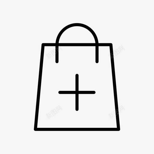 添加产品包项目图标svg_新图网 https://ixintu.com 产品促销 包 添加产品 购物 项目