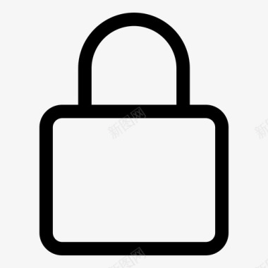 锁安全基本用户界面图标图标