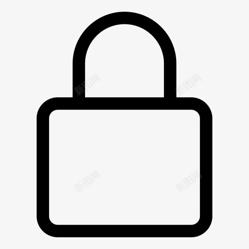 锁安全基本用户界面图标svg_新图网 https://ixintu.com 基本用户界面 安全 锁
