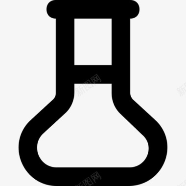 erlenmeyer烧瓶化学品锥形烧瓶图标图标