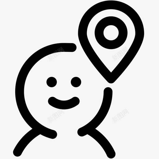 用户位置位置标识地图位置图标svg_新图网 https://ixintu.com 位置标识 地图位置 地图标识 快乐人人力资源和生活方式 用户位置 用户占位符