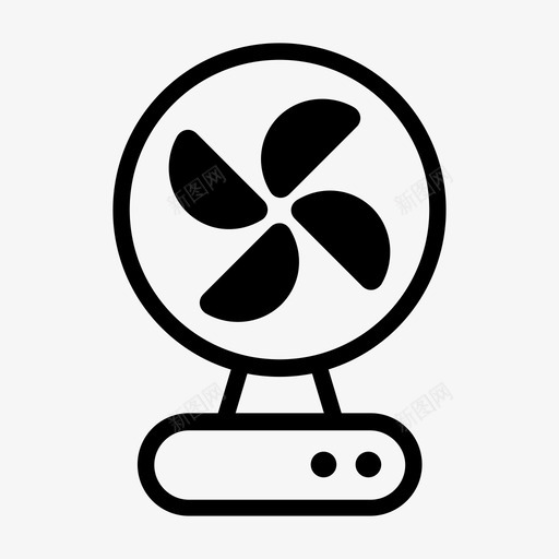 风扇冷却电风扇图标svg_新图网 https://ixintu.com 冷却 台座风扇 台扇 电风扇 风扇